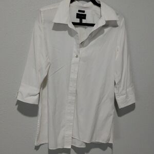 Investments Women's Classic White Blazer with Black Trim